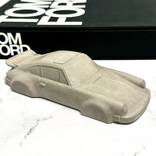 Porsche 911 Turbo Concrete Model Paperweight For Vintage Luxury Decor