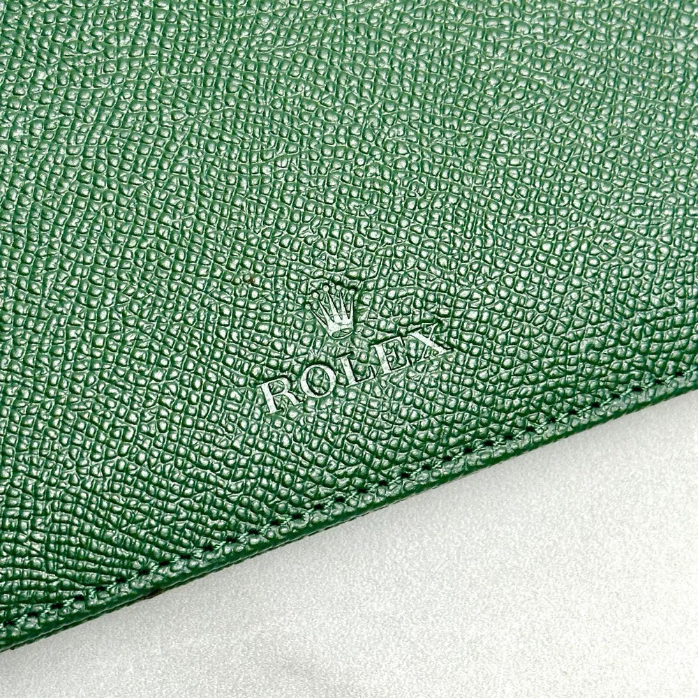 Verdant Green Leather Journal Notebook For Rolex Ad Vip Gift