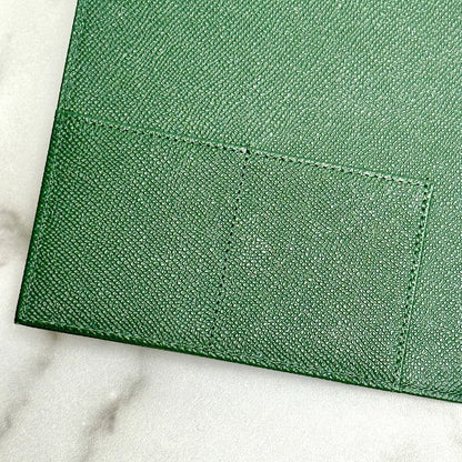 Verdant Green Leather Journal Notebook For Rolex Ad Vip Gift