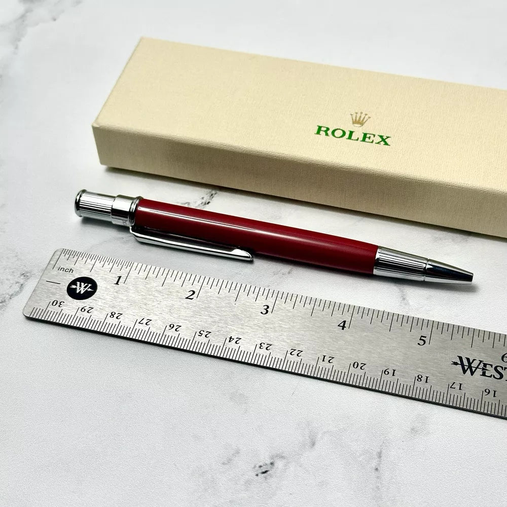 Rolex Ruby Red Oyster Ballpoint Pen Ad Vip Gift