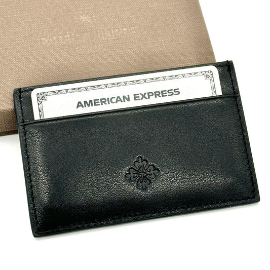 Patek Philippe Black Calfskin Cardholder For Ad Vip Gift | Sophisticated Luxury Choice