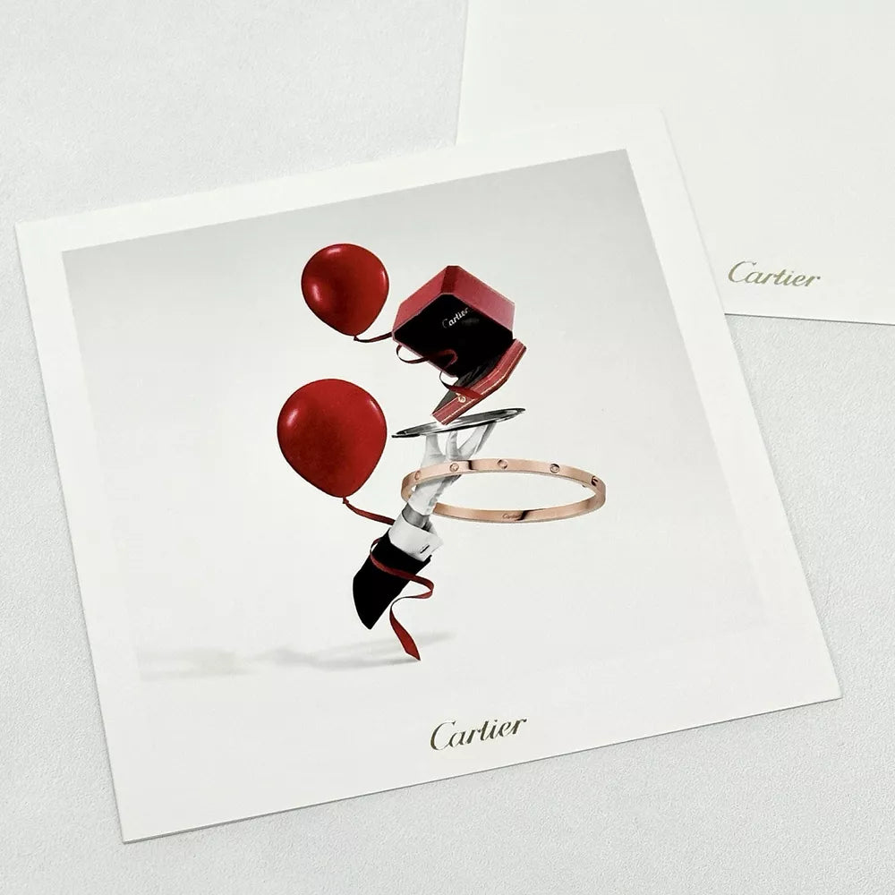 Cartier Love Christmas Cards Set Of 2 | Limited Edition Holiday Gift