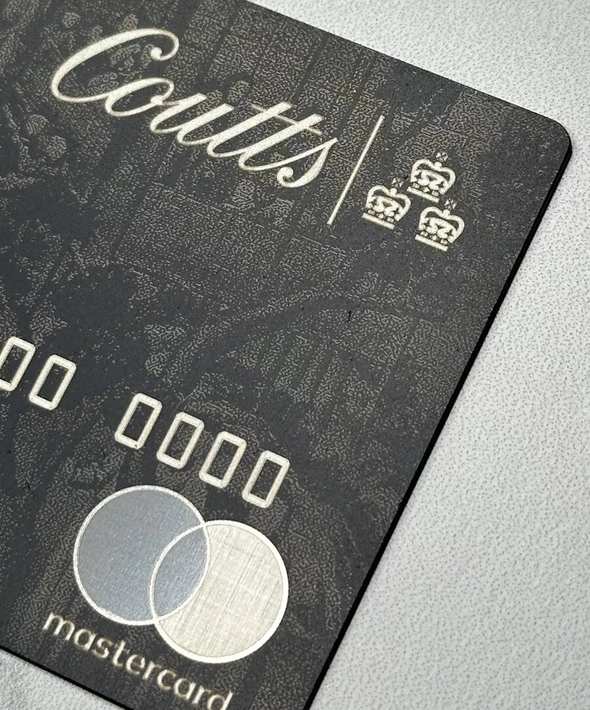 Coutts Silk Metal Charge Card Royal Mastercard | Custom Luxury Card