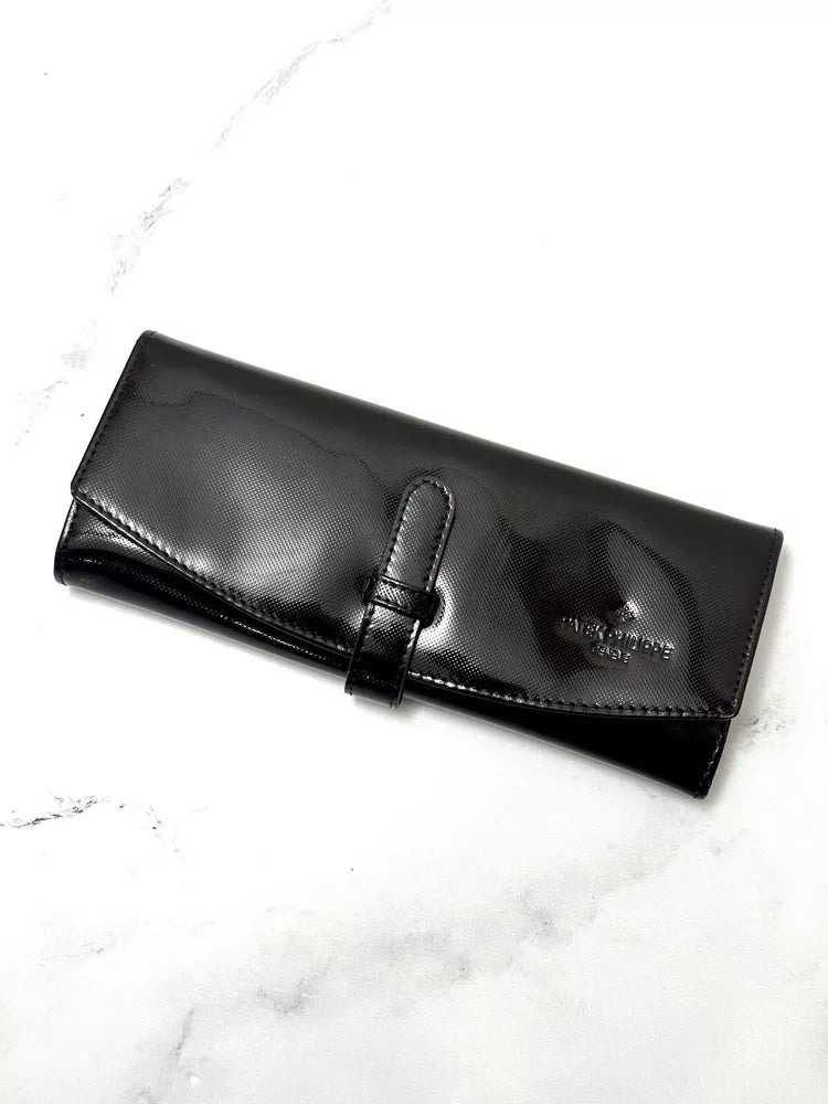 Patek Philippe Patent Leather Clutch Wallet Jewelry Case For Vip Gift | Refined Elegance