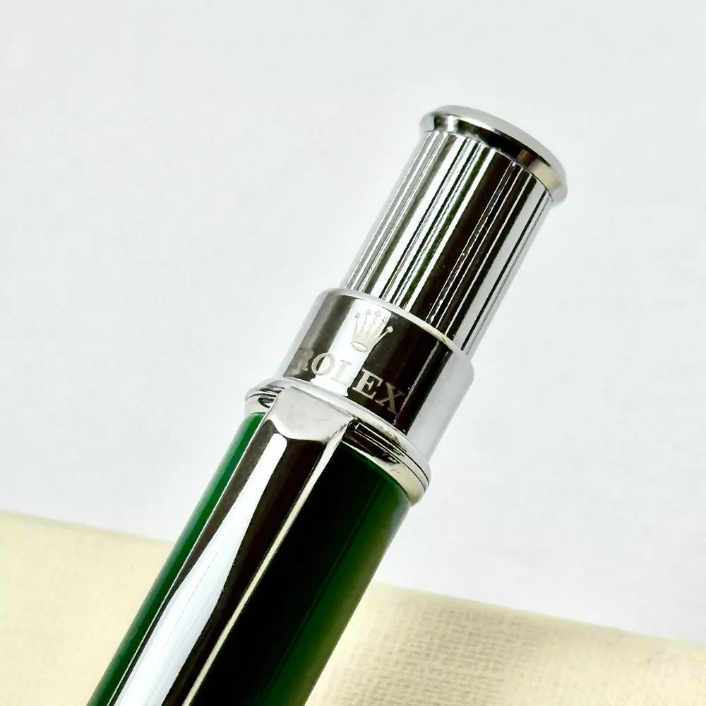 Rolex Emerald Oyster Ballpoint Click Pen For Vip Gift | Luxe Writing Instrument