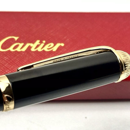 Cartier Black Gold Composite Rollerball Pen For Executives | Vip Gift