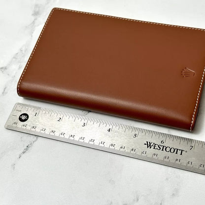 Rolex Geneva Brown Leather Journal Notebook For Executives | Sophisticated Ad Vip Gift