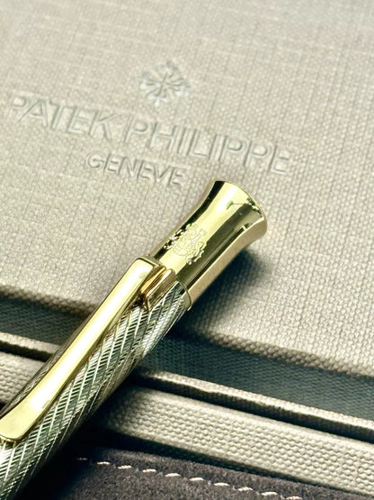 Patek Philippe Gilded Script Pen Set For Graf Von Faber Castell | Luxury Writing Instrument For Discerning Collectors