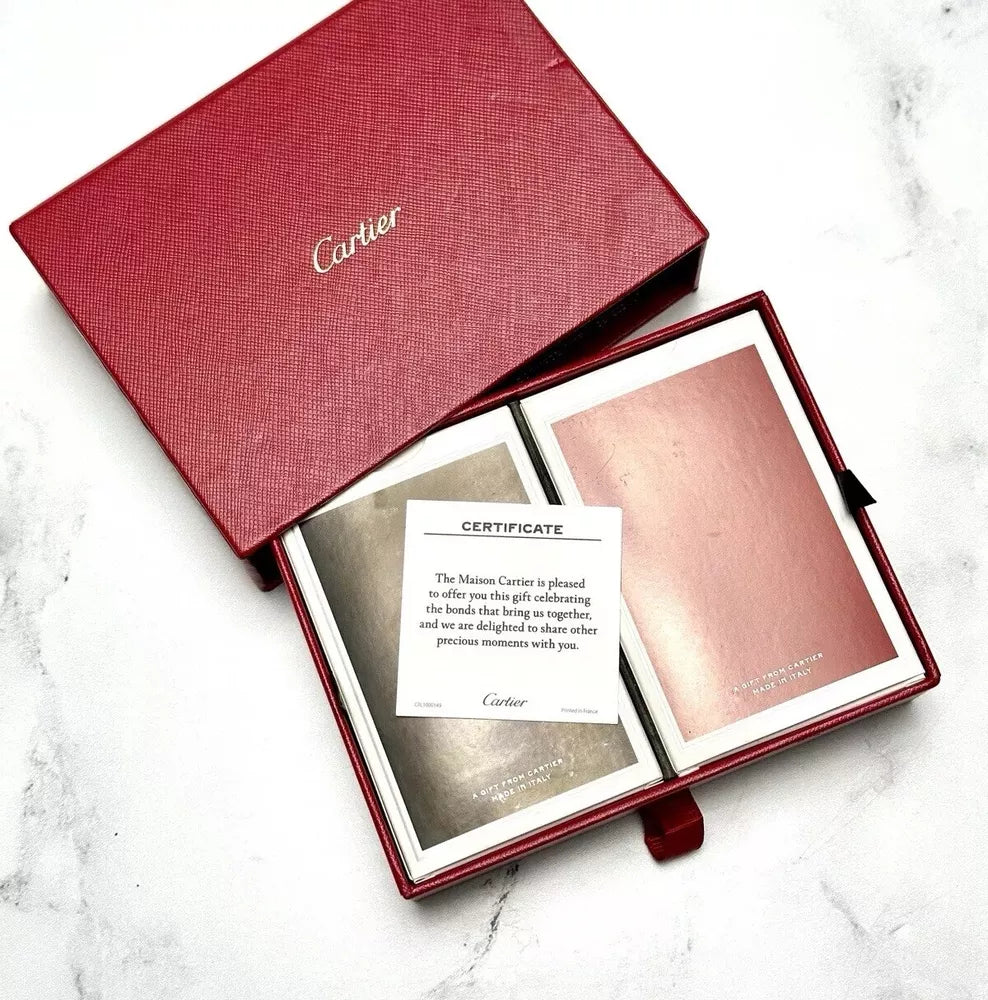 Cartier Playing Cards Set - Red & Black Decks In Box | Luxury Ad Vip Gift