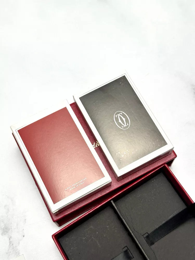 Cartier Playing Cards Set - Red & Black Decks In Box | Luxury Ad Vip Gift