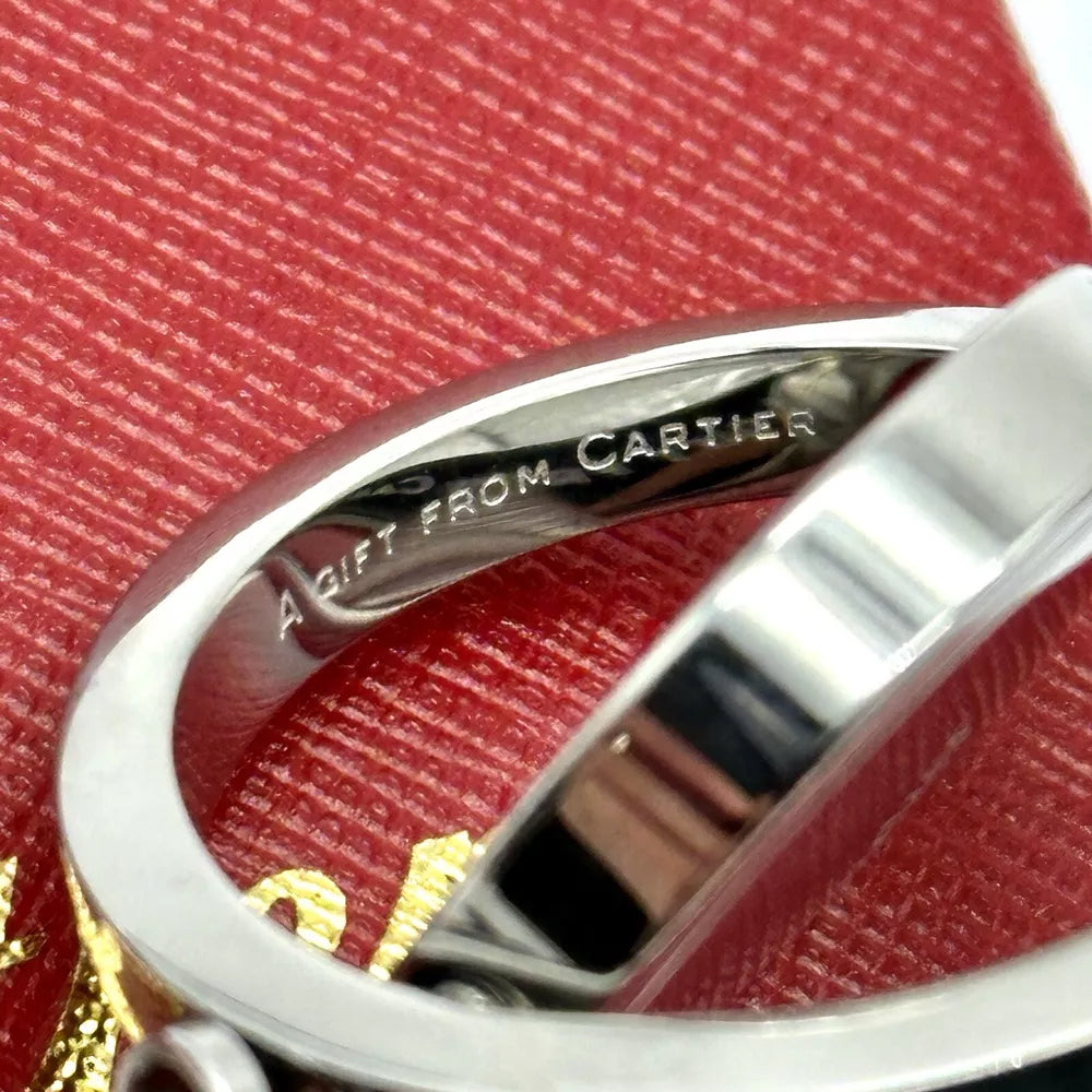 Cartier Silver Rotating Hallmark Keychain For Ad Vip Gift | Refined Luxury Keyring