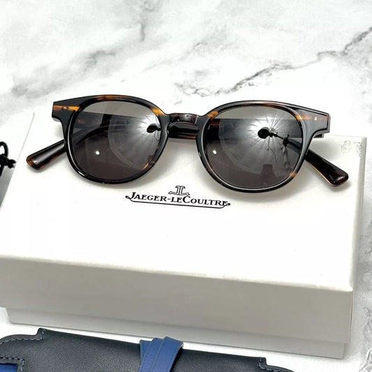 Jaeger Lecoultre Heritage Sunglasses With Leather Case & Pouch Set For Vip Gifting