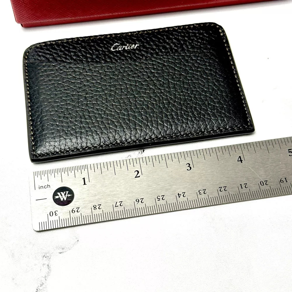 Cartier Signature Cardholder Black Calfskin Leather Wallet For Vip Gift | Luxurious Minimalist Accessory