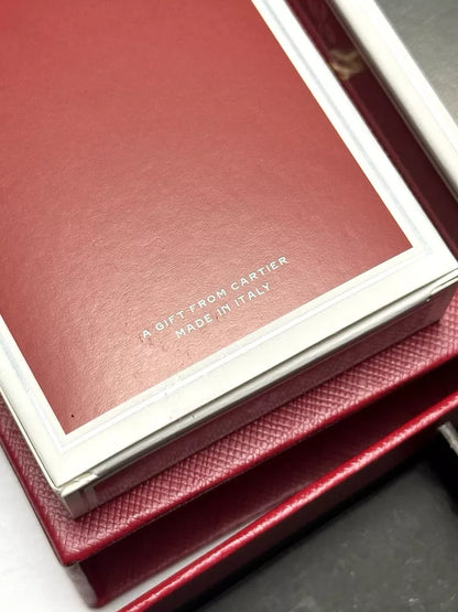 Cartier Playing Cards Set - Red & Black Decks In Box | Luxury Ad Vip Gift