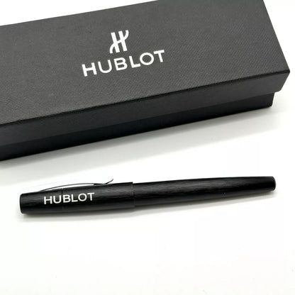 Hublot Brushed Black Steel Rollerball Pen For Professionals | Ad Vip Gift