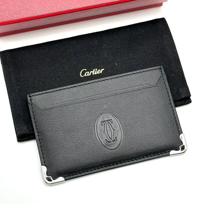 Cartier Black Calfskin Cardholder For Must De Cartier Wallet | Ad Vip Gift