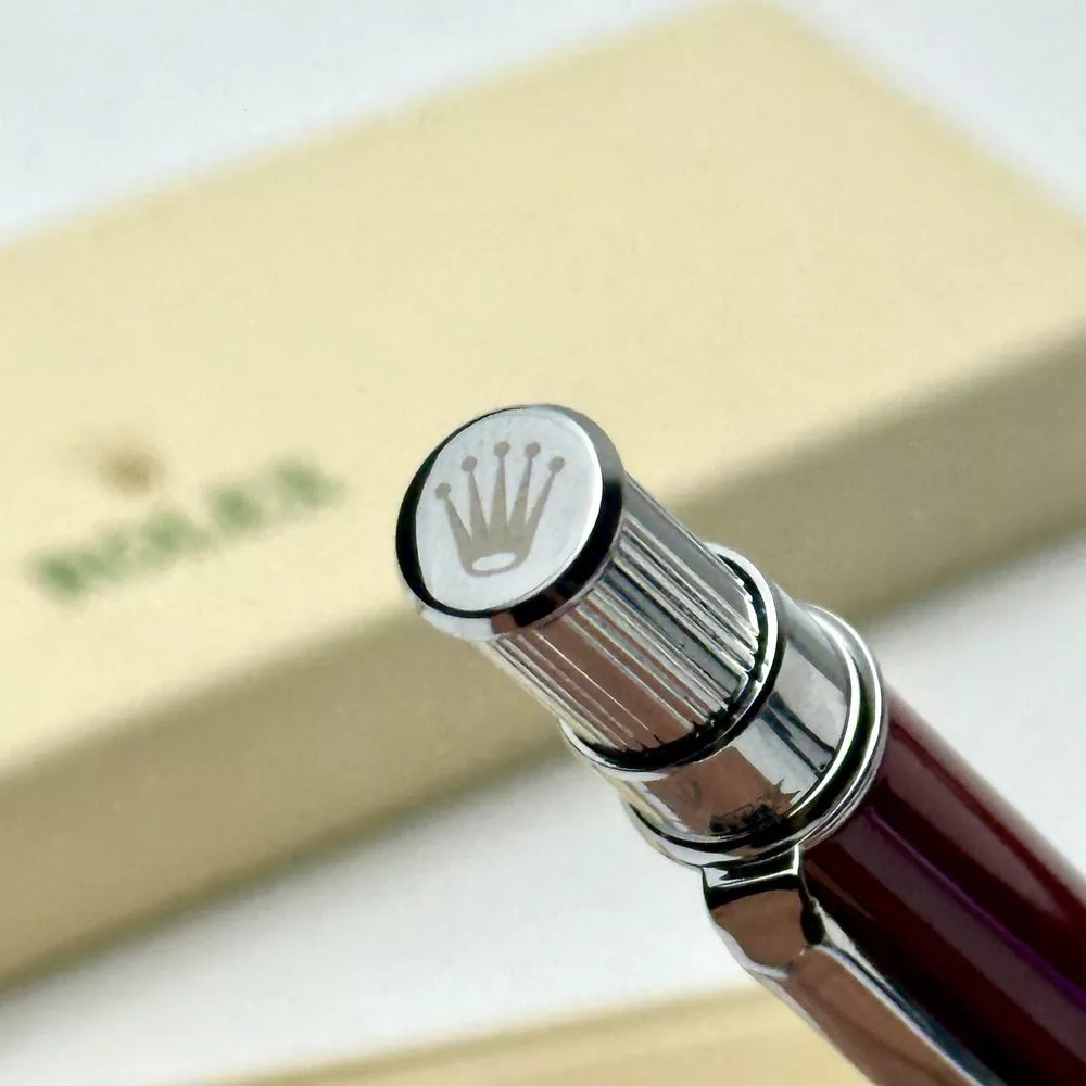 Rolex Ruby Red Oyster Ballpoint Pen Ad Vip Gift