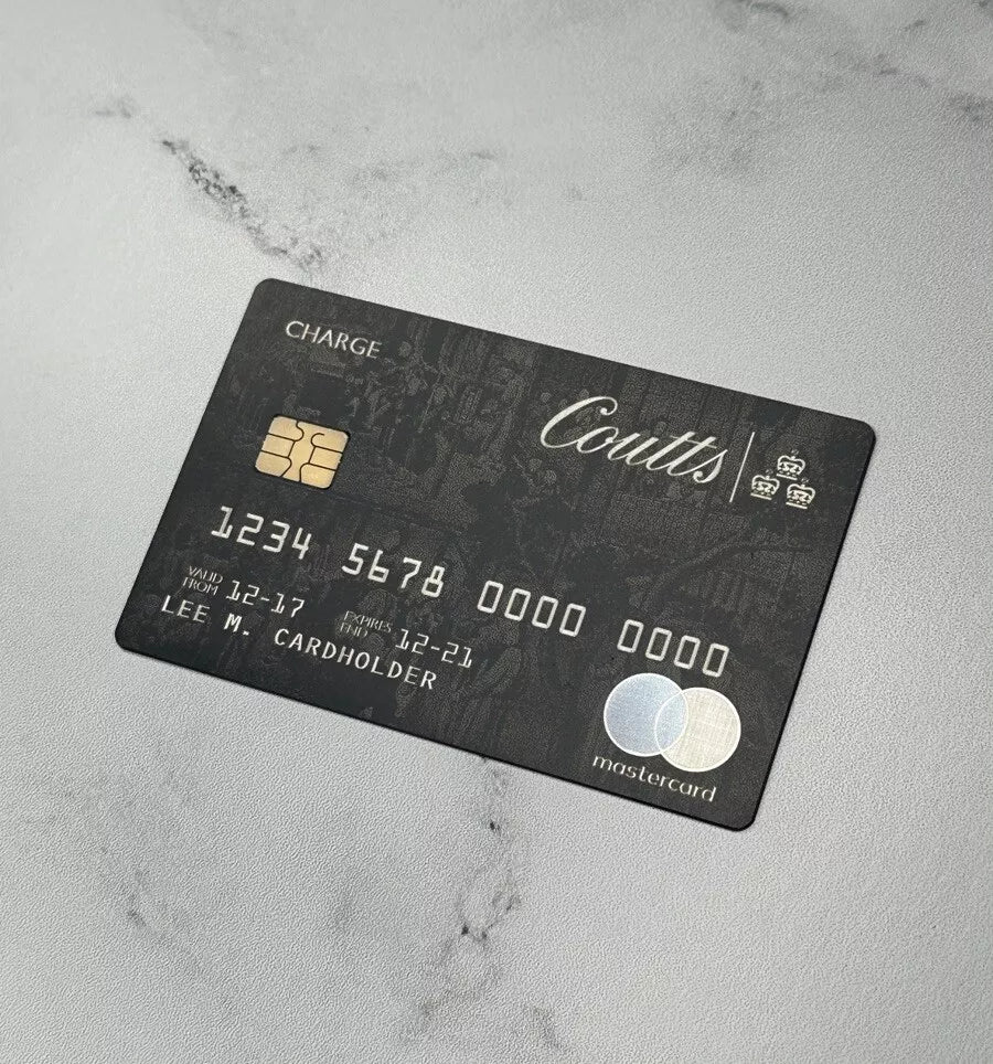 Coutts Silk Metal Charge Card Royal Mastercard | Custom Luxury Card