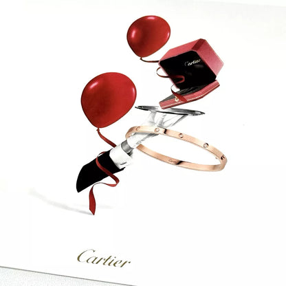 Cartier Love Christmas Cards Set Of 2 | Limited Edition Holiday Gift