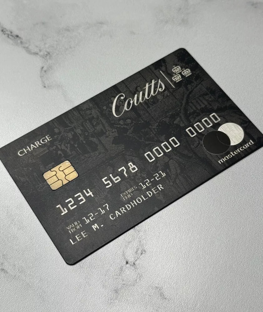 Coutts Silk Metal Charge Card Royal Mastercard | Custom Luxury Card