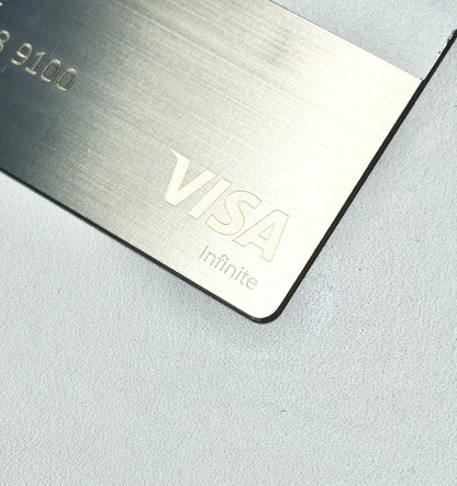 Jp Morgan Reserve Card Custom Chip + Stripe | Palladium Silver Metal Design