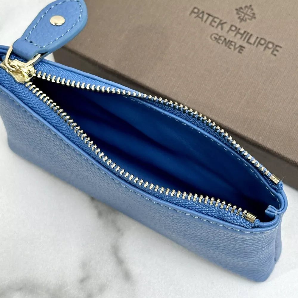 Patek Philippe Azure Blue Leather Pouch For Vip Gifts | Luxe Accessories