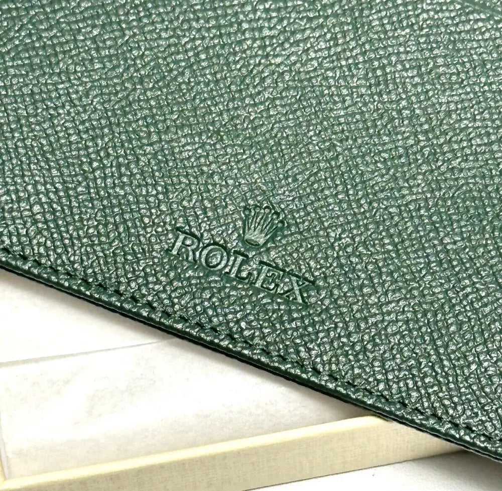 Rolex Verdant Cardholder In Emerald Green | Premium Zipper Pouch Wallet For Ad Vip