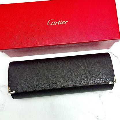 Cartier Black Calfskin Travel Watch & Jewelry Case For Vip Gifts | Elegant Storage Solution