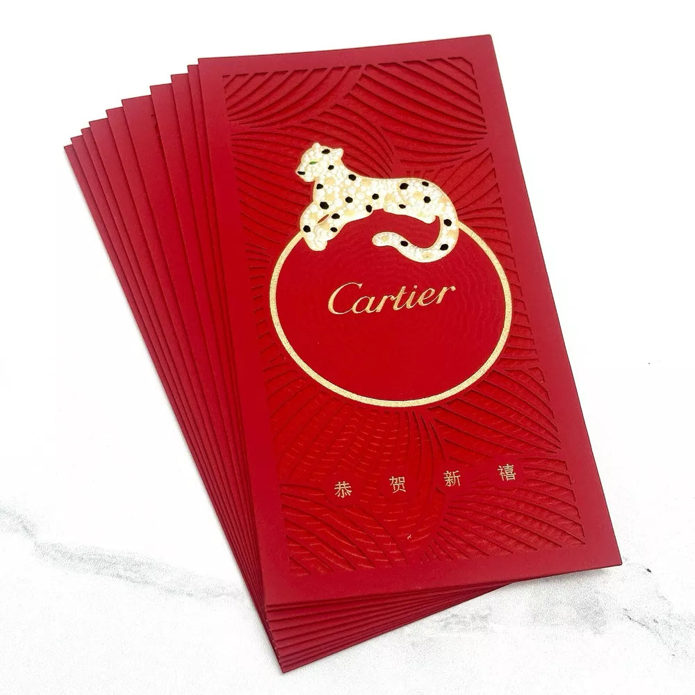 Cartier Red Envelope Set Panthère Edition (50-Pack) | Chinese New Year